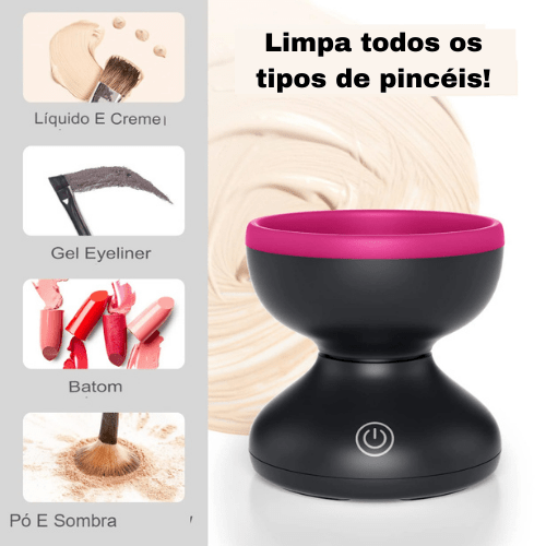 Limpador Elétrico De Pincéis Make