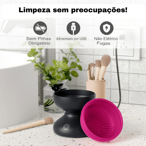 Limpador Elétrico De Pincéis Make