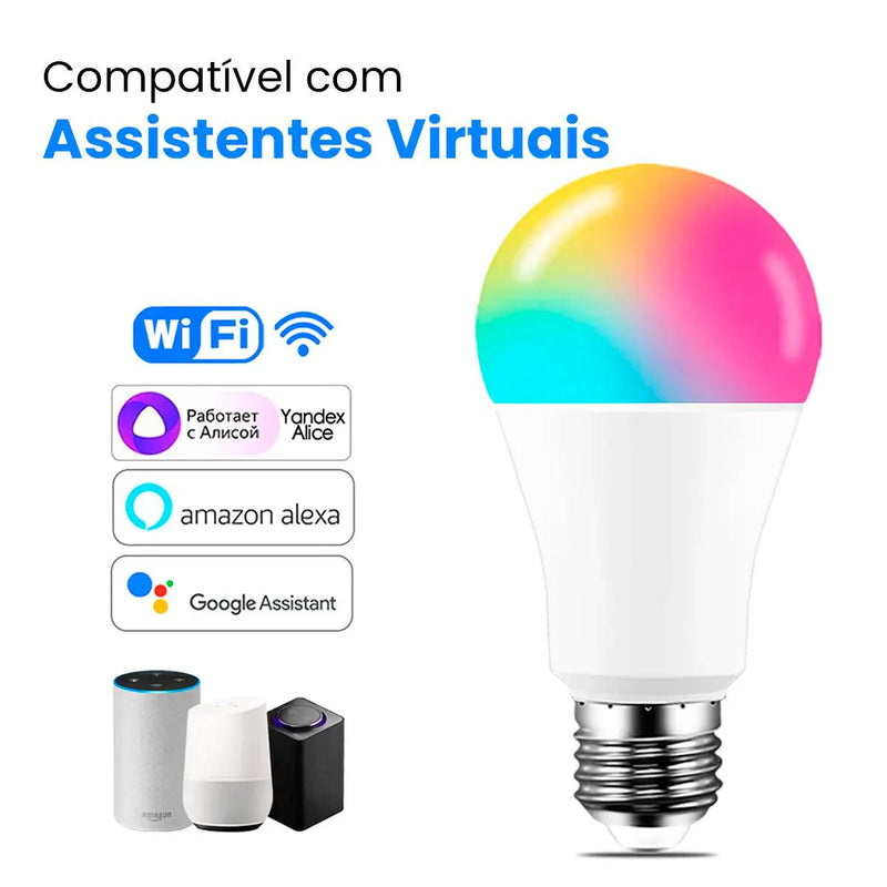 Lâmpada LED Inteligente Wi-Fi