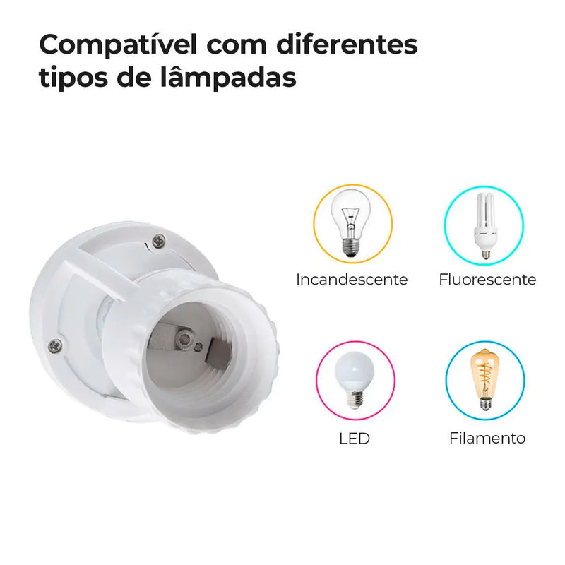 Sensor de Presença para Lâmpada Soquete E27