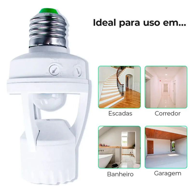 Sensor de Presença para Lâmpada Soquete E27